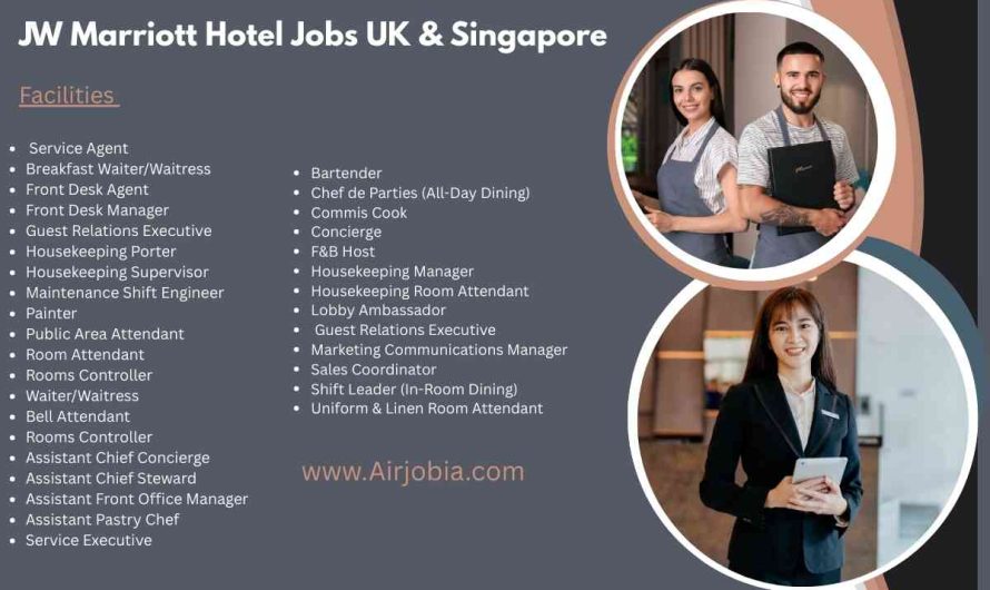 JW Marriott Hotel Jobs UK & Singapore